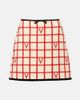 Valentino Valentino VLogo checked wool-blend miniskirt - 1