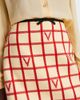 Valentino Valentino VLogo checked wool-blend miniskirt - 4