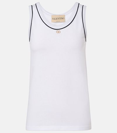 Valentino Valentino VLogo cotton jersey tank top
