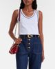 Valentino Valentino VLogo cotton jersey tank top - 2