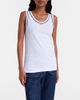 Valentino Valentino VLogo cotton jersey tank top - 5