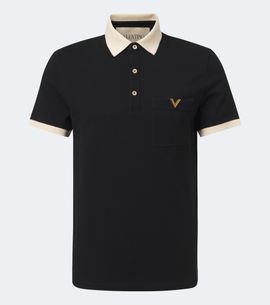 Valentino Valentino VLogo cotton piqué polo shirt