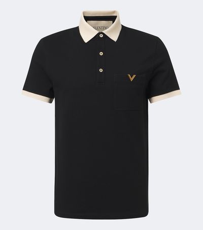 Valentino Valentino VLogo cotton piqué polo shirt