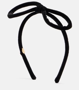 Valentino Valentino VLogo cotton velvet headband
