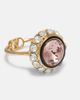 Valentino Garavani Valentino VLogo crystal-embellished enamel ring - 2