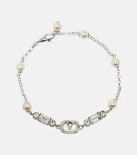 Valentino Valentino VLogo embellished chain bracelet