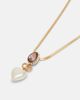 Valentino Valentino VLogo embellished pendant necklace - 2