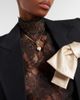 Valentino Valentino VLogo embellished pendant necklace - 3