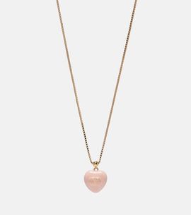 Valentino Valentino VLogo enamel pendant necklace