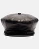 Valentino Valentino VLogo leather newsboy cap - 1