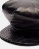Valentino Valentino VLogo leather newsboy cap - 3