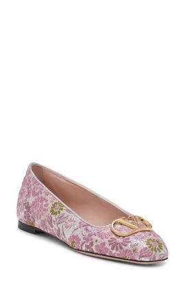 Valentino Valentino VLOGO Signature Floral Jacquard Flat
