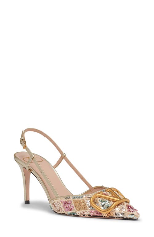 Valentino Valentino VLOGO Signature Slingback Pump