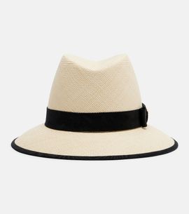 Valentino Valentino VLogo straw Panama hat
