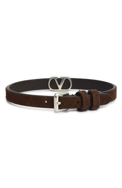 Valentino Valentino VLOGO Suede Bracelet