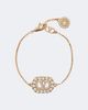 Valentino Valentino VLogo SwarovskiÂ®-embellished bracelet - 1