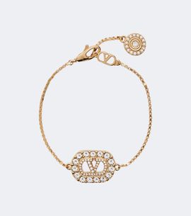 Valentino Valentino VLogo SwarovskiÂ®-embellished bracelet