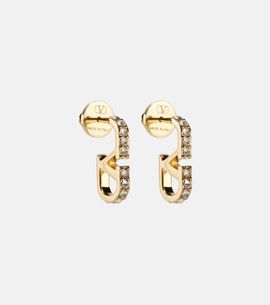 Valentino Valentino VLogo SwarovskiÂ®-embellished earrings