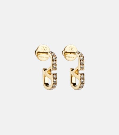 Valentino Valentino VLogo SwarovskiÂ®-embellished earrings