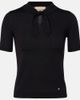 Valentino Valentino VLogo tie-neck wool-blend top - 1