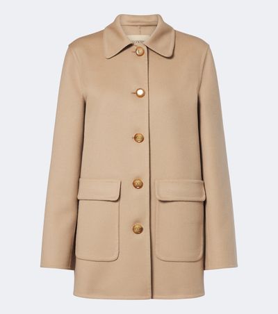 Valentino Valentino VLogo wool and cashmere jacket