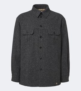 Valentino Valentino VLogo wool and silk-blend overshirt