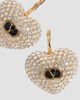 Valentino Valentino Women's Coeur Royal Metal, Enamel And Swarovski Crystal Earrings - 3