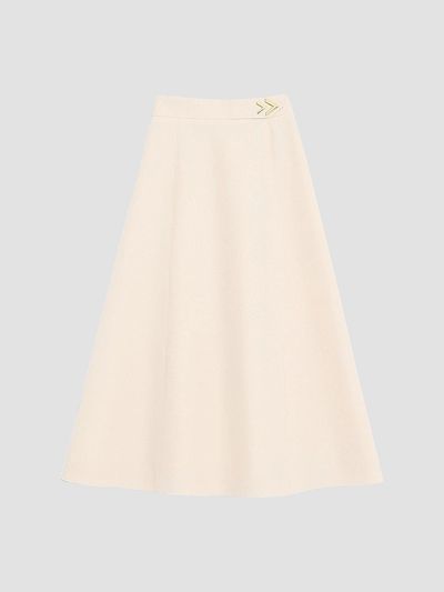 Valentino Valentino Women's Crepe Couture Midi Skirt