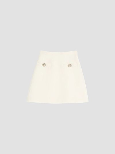 Valentino Valentino Women's Crepe Couture Skirt