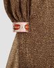 Valentino Valentino Women's Creponne Lamé Dress With Embroidered Fauve Eclat Print - 7
