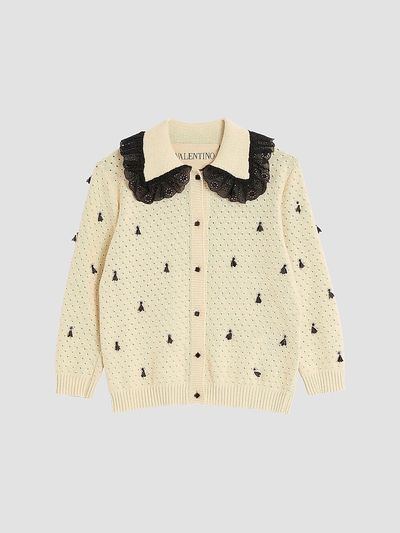 Valentino Valentino Women's Embroidered Cotton Cardigan