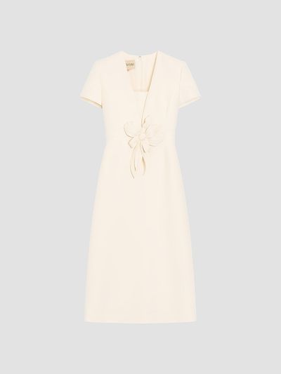 Valentino Valentino Women's Embroidered Crepe Couture Dress