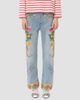 Valentino Valentino Women's Embroidered Denim Pants - 2