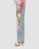 Valentino Valentino Women's Embroidered Denim Pants - 3