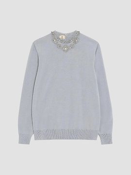 Valentino Valentino Women's Embroidered Wool Sweater