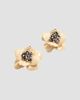 Valentino Valentino Women's Fleur Lumineuse Earring in Metal, Enamel and Fabric - 3