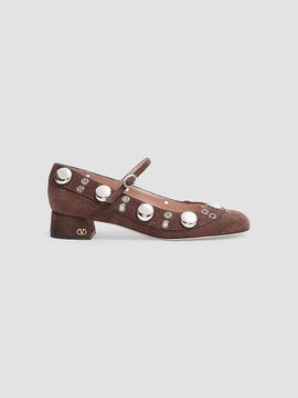 Valentino Valentino Women's Nellcôte Mary-Jane 30MM Pumps in Crust Leather