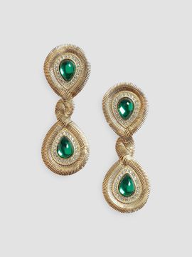 Valentino Valentino Women's Pas Plus Earrings in Metal, Resin, and Swarovski Crystals