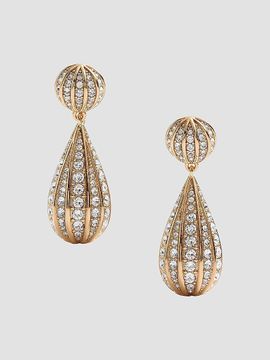 Valentino Valentino Women's Poetiques Des Gouttes Metal and Swarovski Crystal Earrings