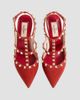 Valentino Valentino Women's Rockstud 100MM Suede Pumps - 4