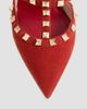 Valentino Valentino Women's Rockstud 100MM Suede Pumps - 5