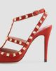 Valentino Valentino Women's Rockstud 100MM Suede Pumps - 6