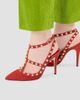 Valentino Valentino Women's Rockstud 100MM Suede Pumps - 7