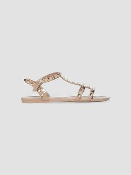 Valentino Valentino Women's Rockstud Flat Rubber Sandals
