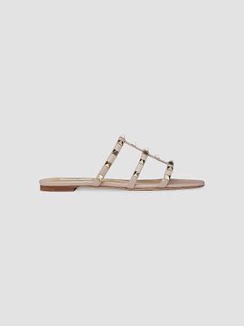 Valentino Valentino Women's Rockstud Flat Slide Sandals