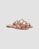 Valentino Valentino Women's Rockstud Laminated Nappa Slide Sandals - 2