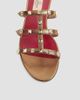 Valentino Valentino Women's Rockstud Laminated Nappa Slide Sandals - 5