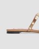 Valentino Valentino Women's Rockstud Laminated Nappa Slide Sandals - 6