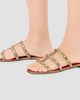 Valentino Valentino Women's Rockstud Laminated Nappa Slide Sandals - 7