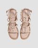 Valentino Valentino Women's Rockstud Wedge Sandals With Calfskin Straps 95MM - 4